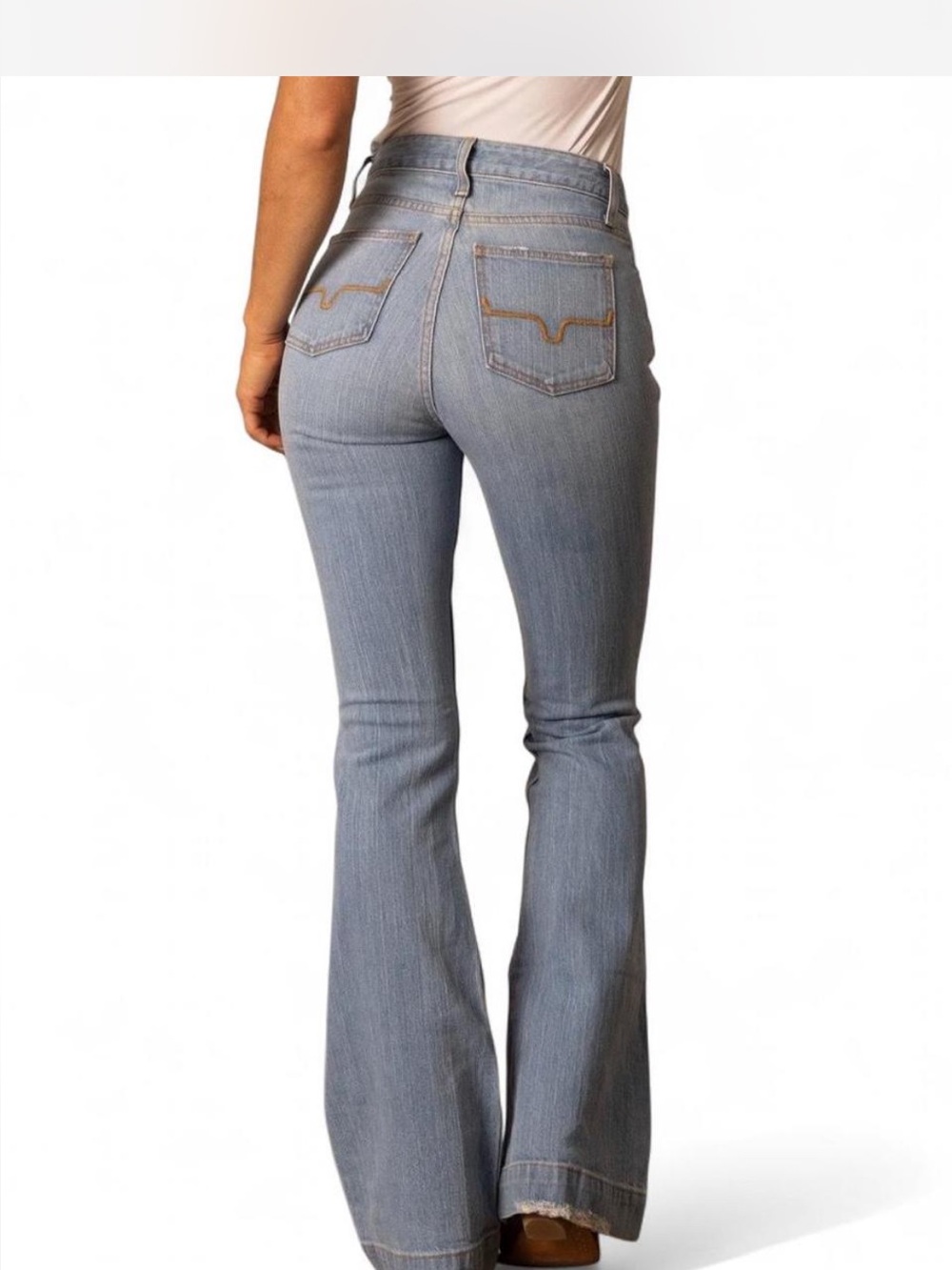 Kimes Ranch High-Rise Light Blue Flare Jeans for Women